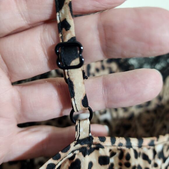 Fox & Royal by City Chic Cheetah print lace trim camisole top woman's size 12 - Picture 9 of 9